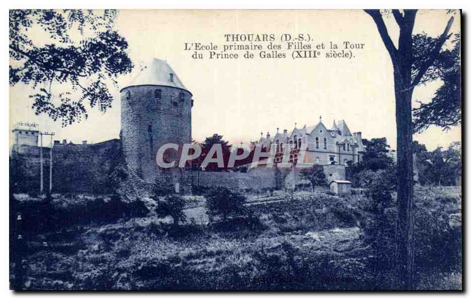 Thouars CPA Ecole primaire des filles et la tour du prince de Galles 