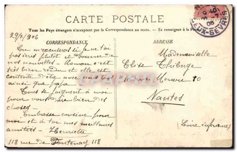 Niort — Panorama pris du Donjon — LL. — Reverso