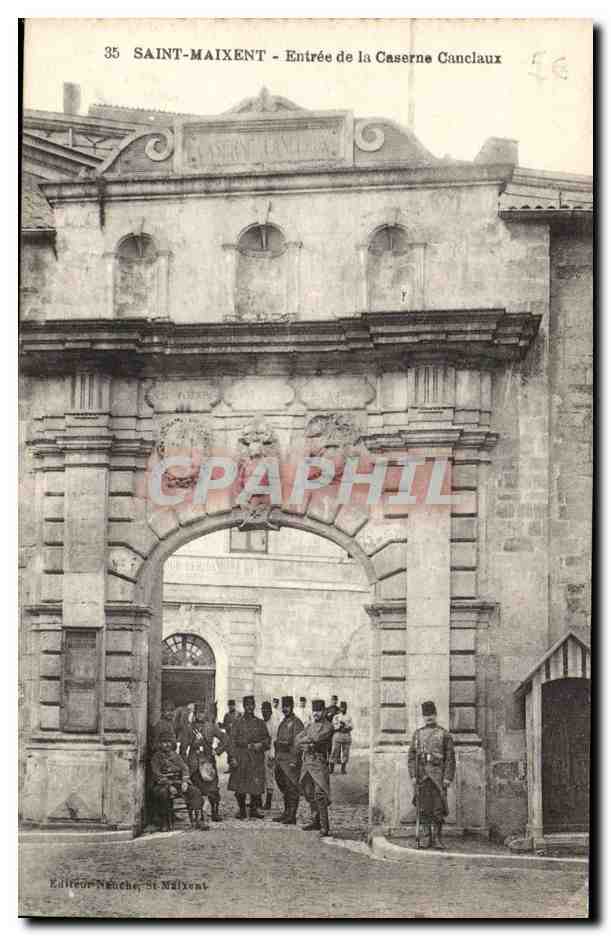 Saint-Maixent - Entrada de la Caserna Canclaux — Editor Néche, St-Maixent, n°35