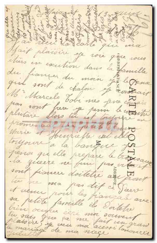 Saint-Maixent — Le Puy d'Enfert — J Gaudin, éditeur, n°46 — Verso