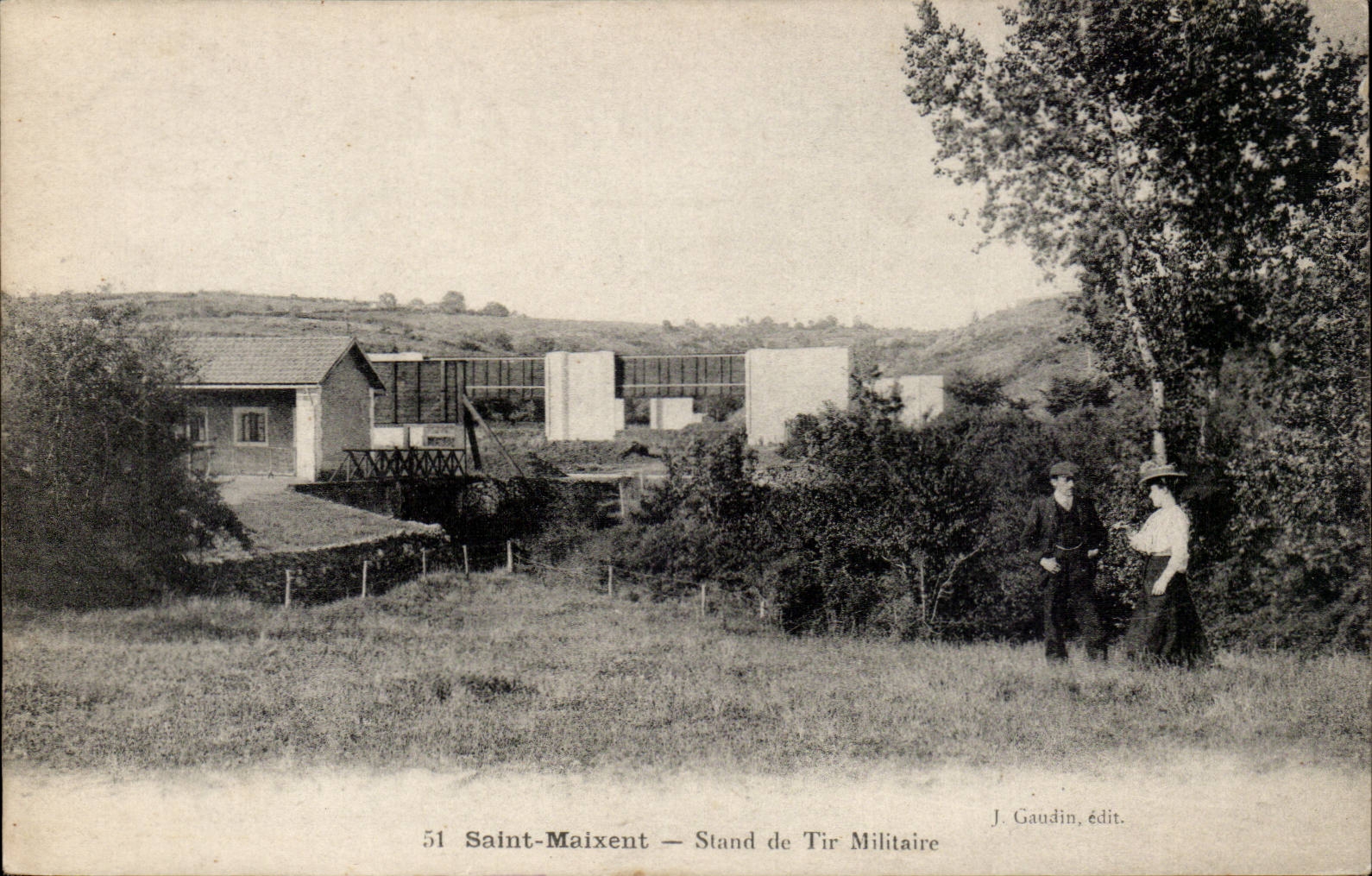 Saint-Maixent — Militaire Schietstand — J. Gaudin, uitgever