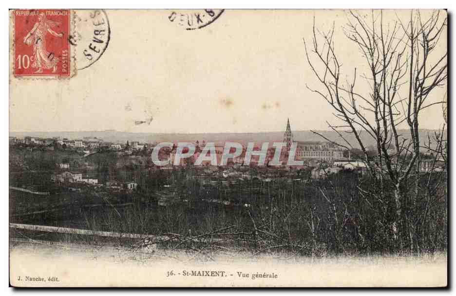 St-Maixent — Vue générale — J. Nauche, édit.