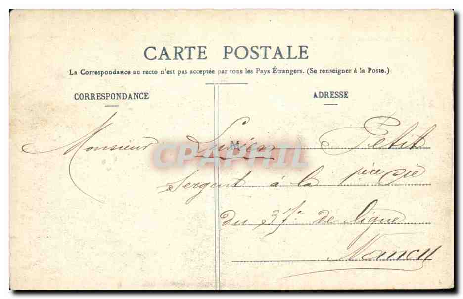 St-MAIXENT — Vue prise du Pont du Chemin de fer — éditeur A. Allis, n°16 — Reverso