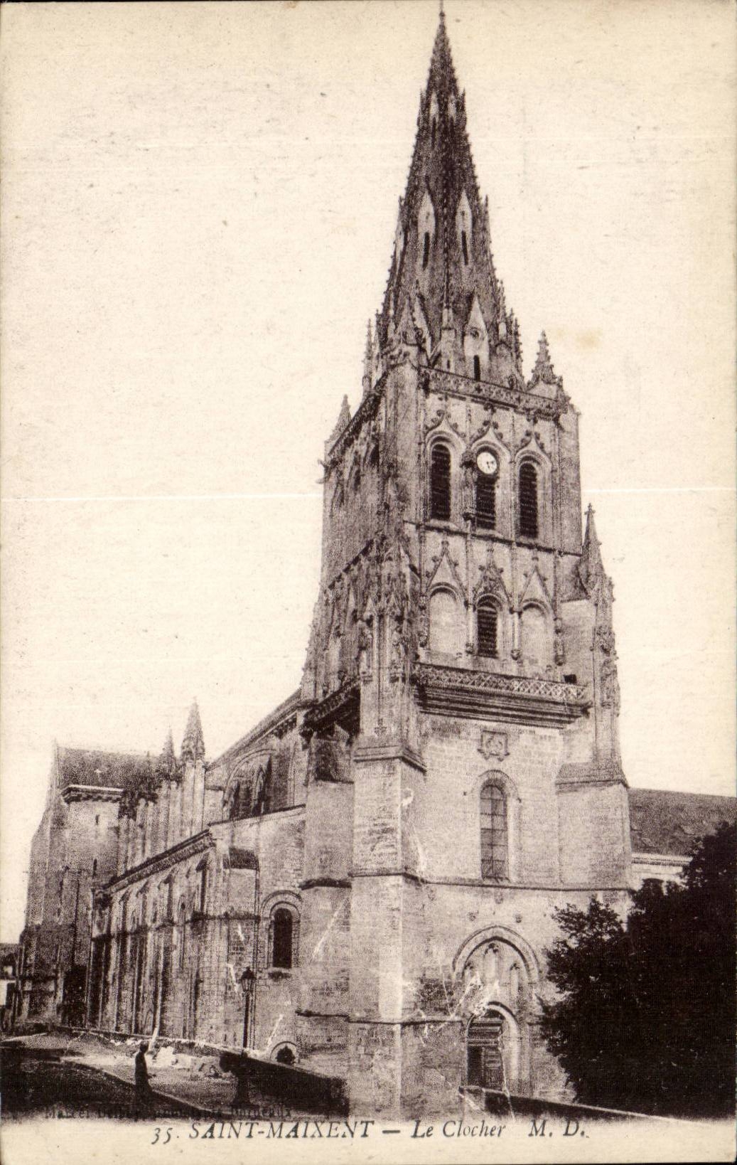 Saint Maixent CPA Le clocher