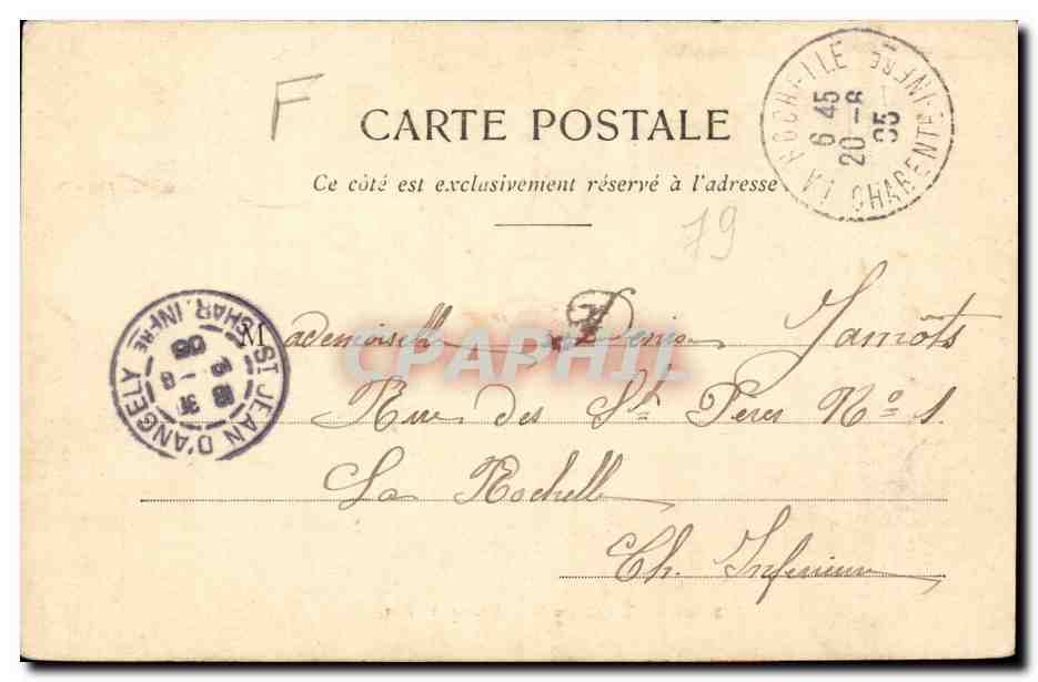 Saint Maixent CPA Crypte de St Maixent Leger — Rückseite