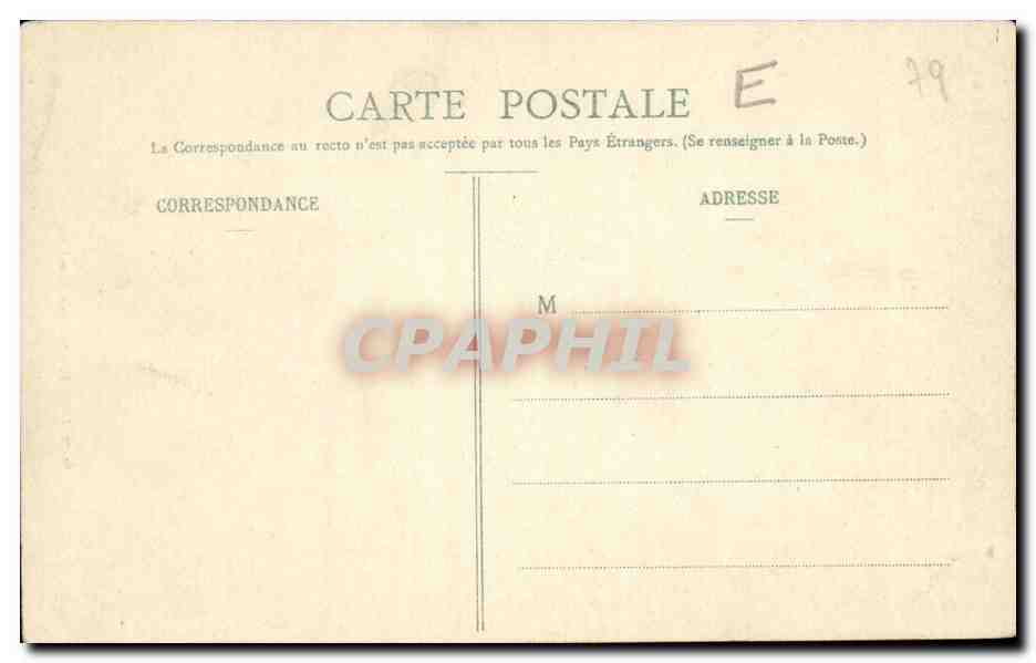 Saint Maixent CPA Caserne Canclaux — Rückseite