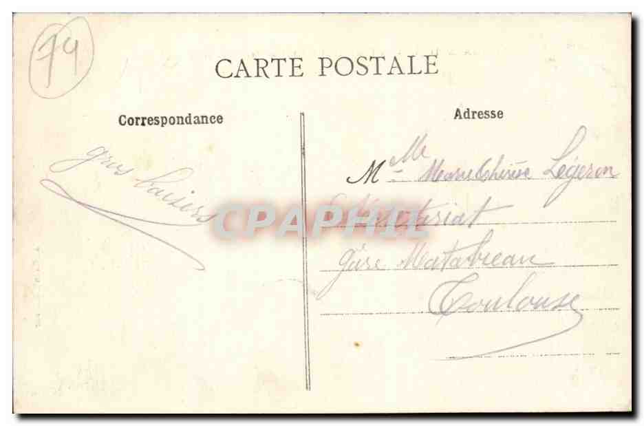 Thouars CPA La chapelle et le chateau des Ducs de la Tremoille — Back