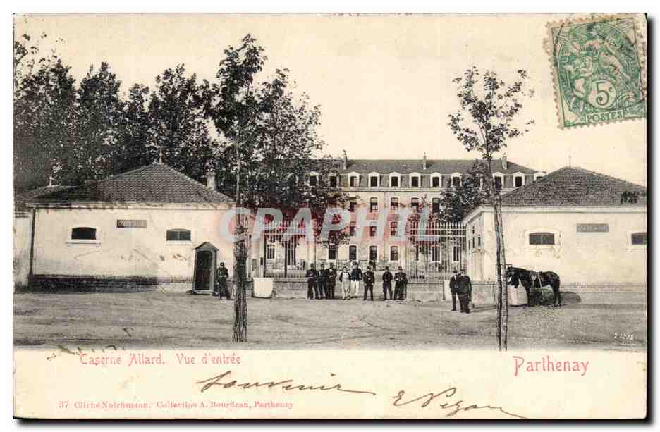 PArthenay CPA CAserne Allard Vue d'entree