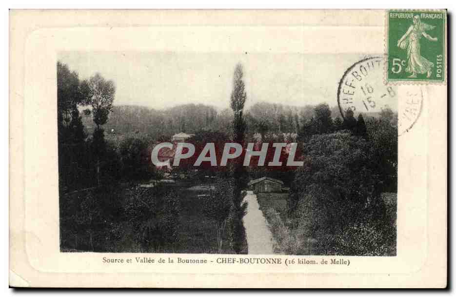 Source et Vallée de la Boutonne - CHEF-BOUTONNE (16 kilom. de Melle)