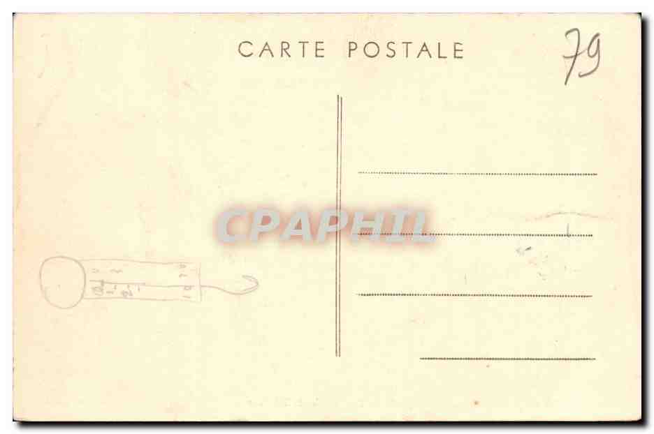 Coulonges sur l'autize CPA Les bords de l'autize — Verso