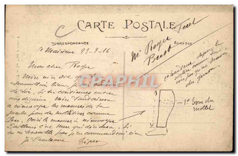 Saint Maixent CPA Le Puy d'Enfert — Back