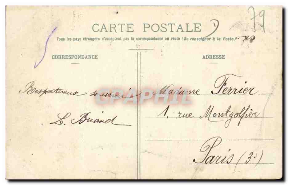 Saint Maixent CPA Vallee du Puy d'Enfert — Rückseite