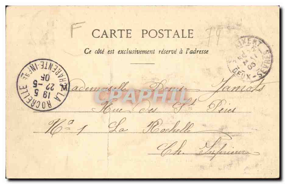 Saint-Maixent — Monument au Colonel Denfert-Rochereau — Collection Blanchemon — Reverso