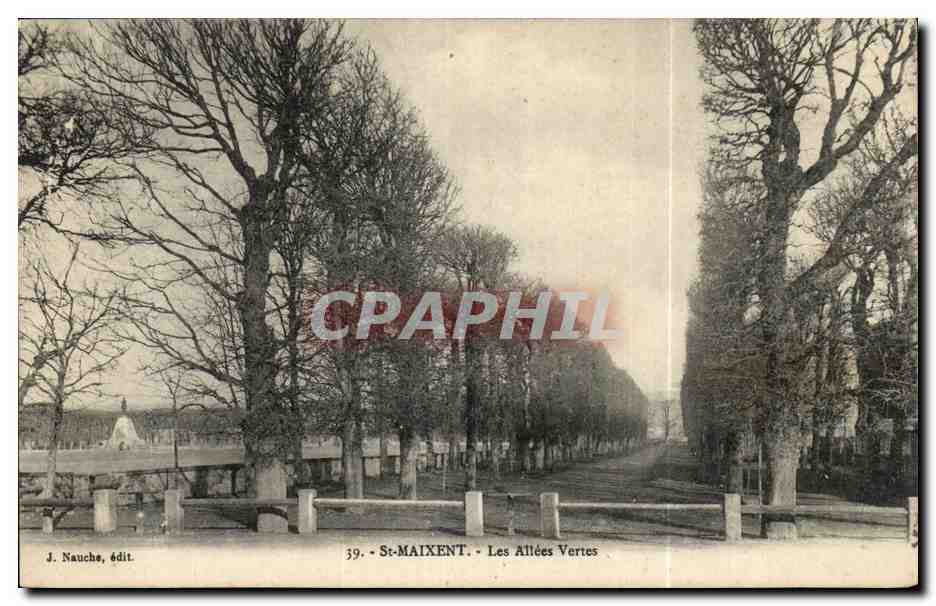 St-MAIXENT - Les Allées Vertes — J. Nauche, édit. n°39