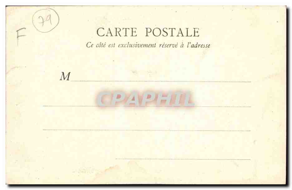 Parthenay CPA Fermiere Gatinelle (folklore costume) — Rückseite