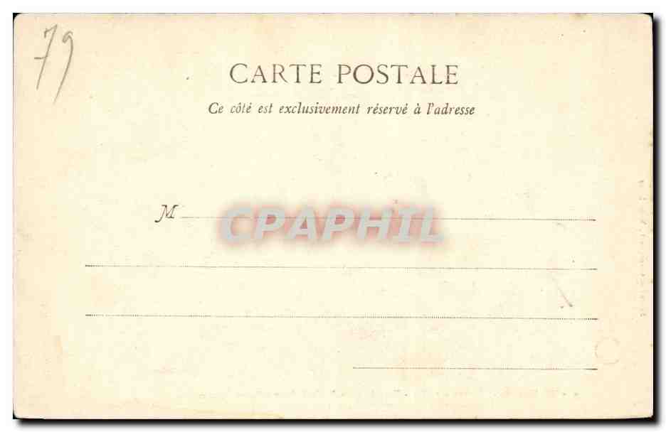 Melzéard - Château, côté Est - Tour bâtie au XIVe siècle, par Pierre Frottier (Commune de Faizay-le-Tort). 5 kil. de Melle — Verso