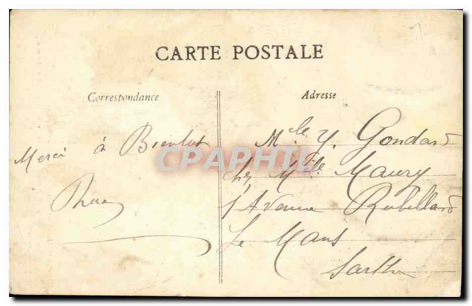 Thouars (Deux-Sèvres) - La Cascade Pommiers — Excursion recommandée par le Touring-Club de France — éditeur Lio. Poupin, Mortagne, n° 3047 — Reverso