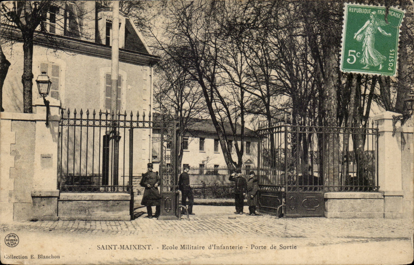 Saint Maixent CPA Ecole militaire d'infanterie Porte de sortie