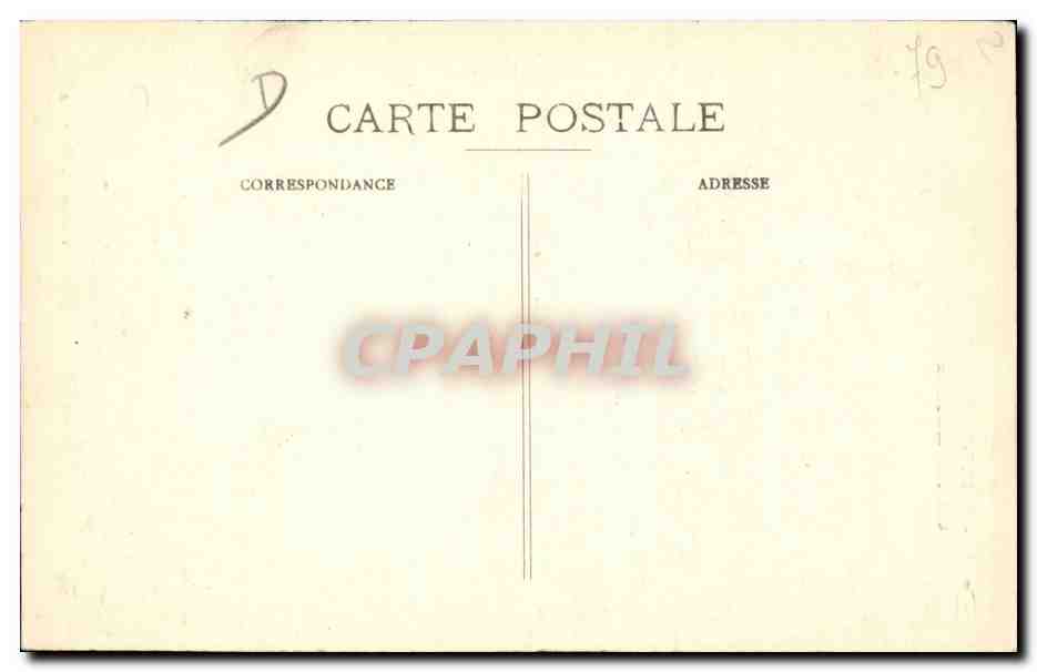 Saint-Maixent — Caserne Canclaux — Édition E. Gagnaire — Verso