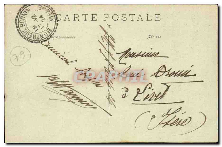 Environ de Parthenay — Noce Villageoise, un double mariage — Cliché Rivière, Col. Cordier, 11e édition — Reverso