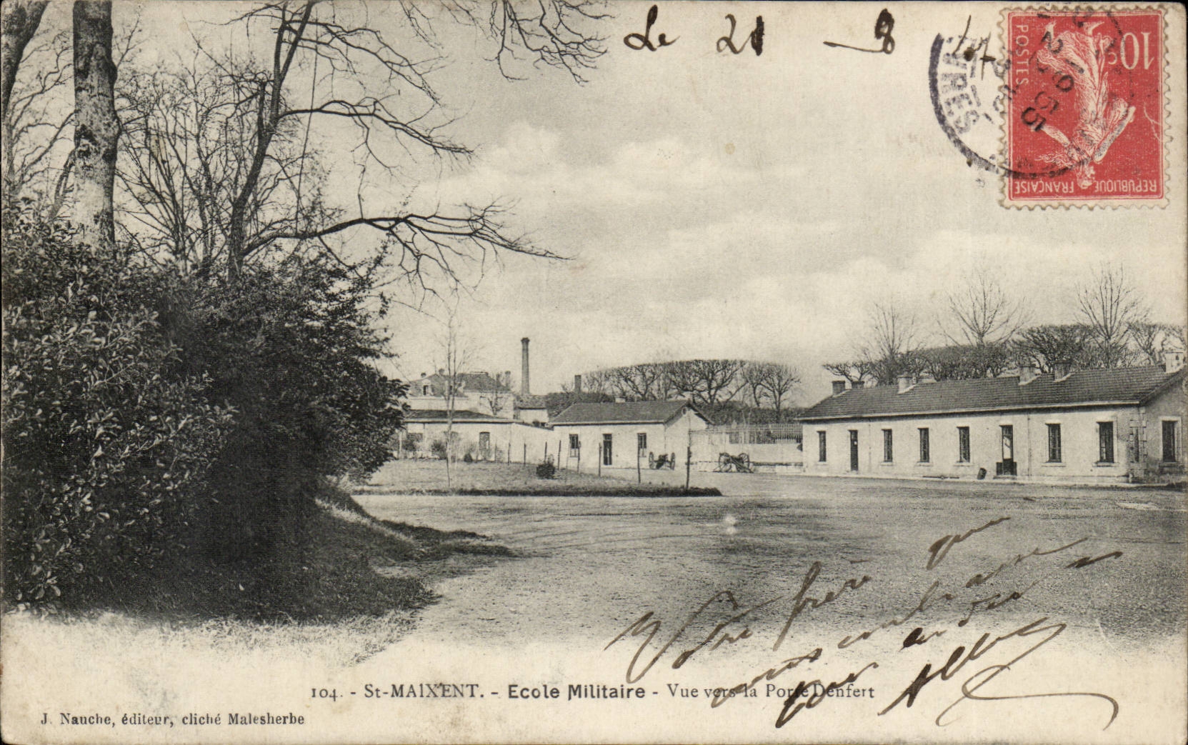 St-Maixent - Ecole Militaire - Vue vers la Ponde Denfert