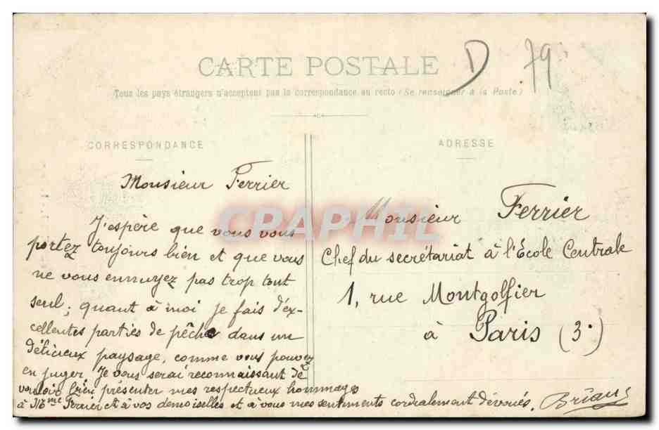 Saint Maixent CPA La SEvre — Rückseite