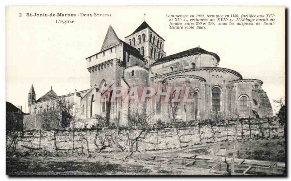 St Jouin de Marnes CPA L'eglise