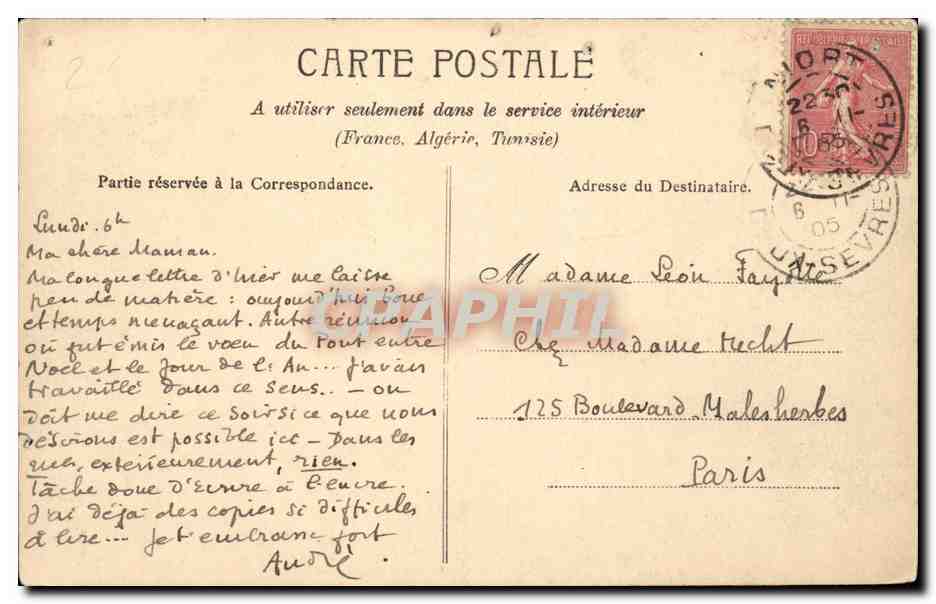 Niort — Vue de la place de la Brêche prise rue Ricard — N. Alix, Pap. Tab. Journaux Niort, n°11 — Reverso