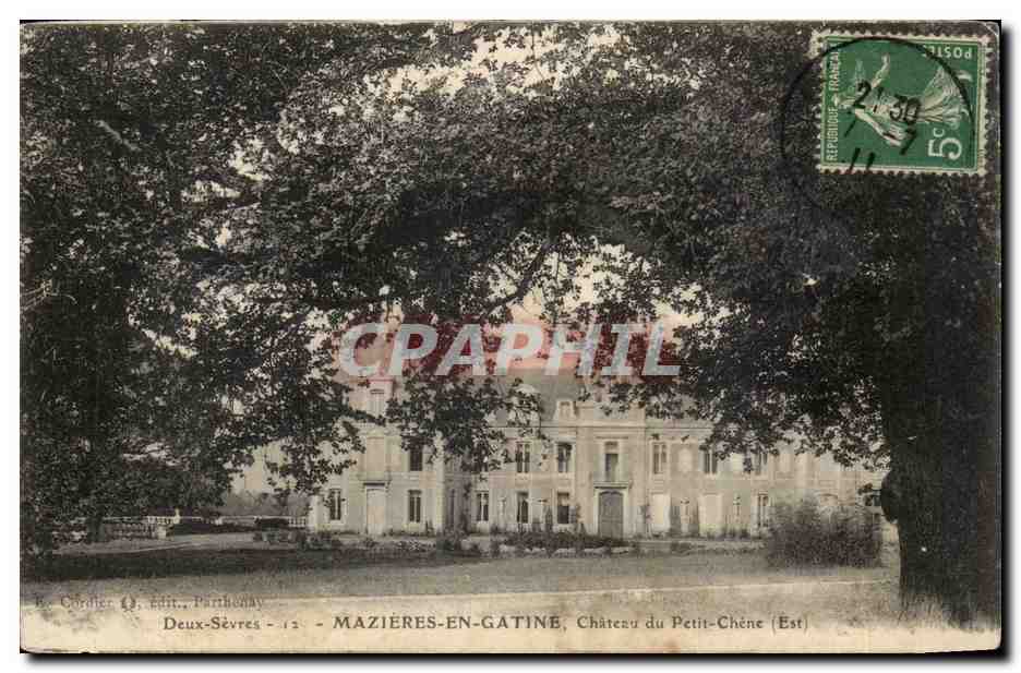 Mazières-en-Gatine — Schloss Petit-Chêne (Ost) — Verlag B. Cordier (J.), Parithoday
