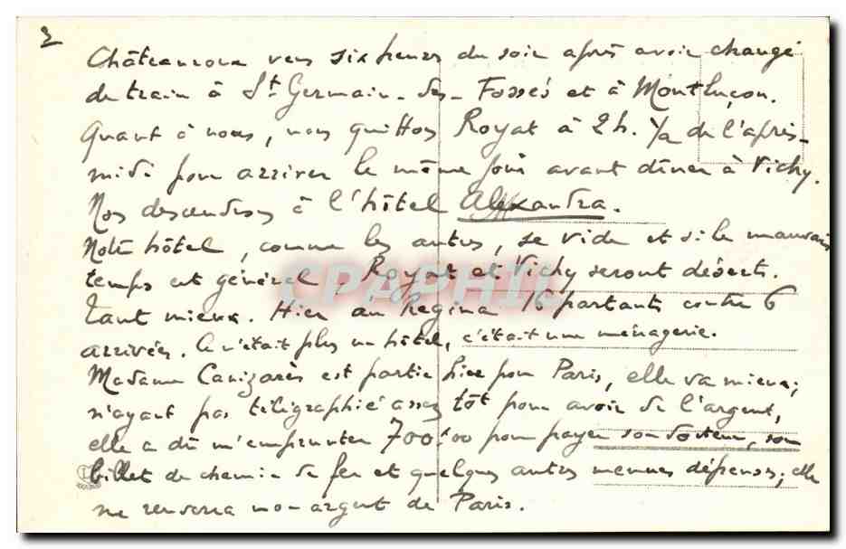Toulouse CPA Carrefour Bayard Boulevard de Strasbourg — Verso
