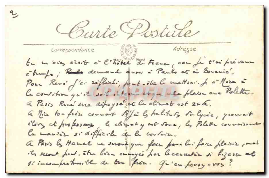 Royat les Bains - et Clermont Ferrand - Vue Generale - CPA  — Rückseite