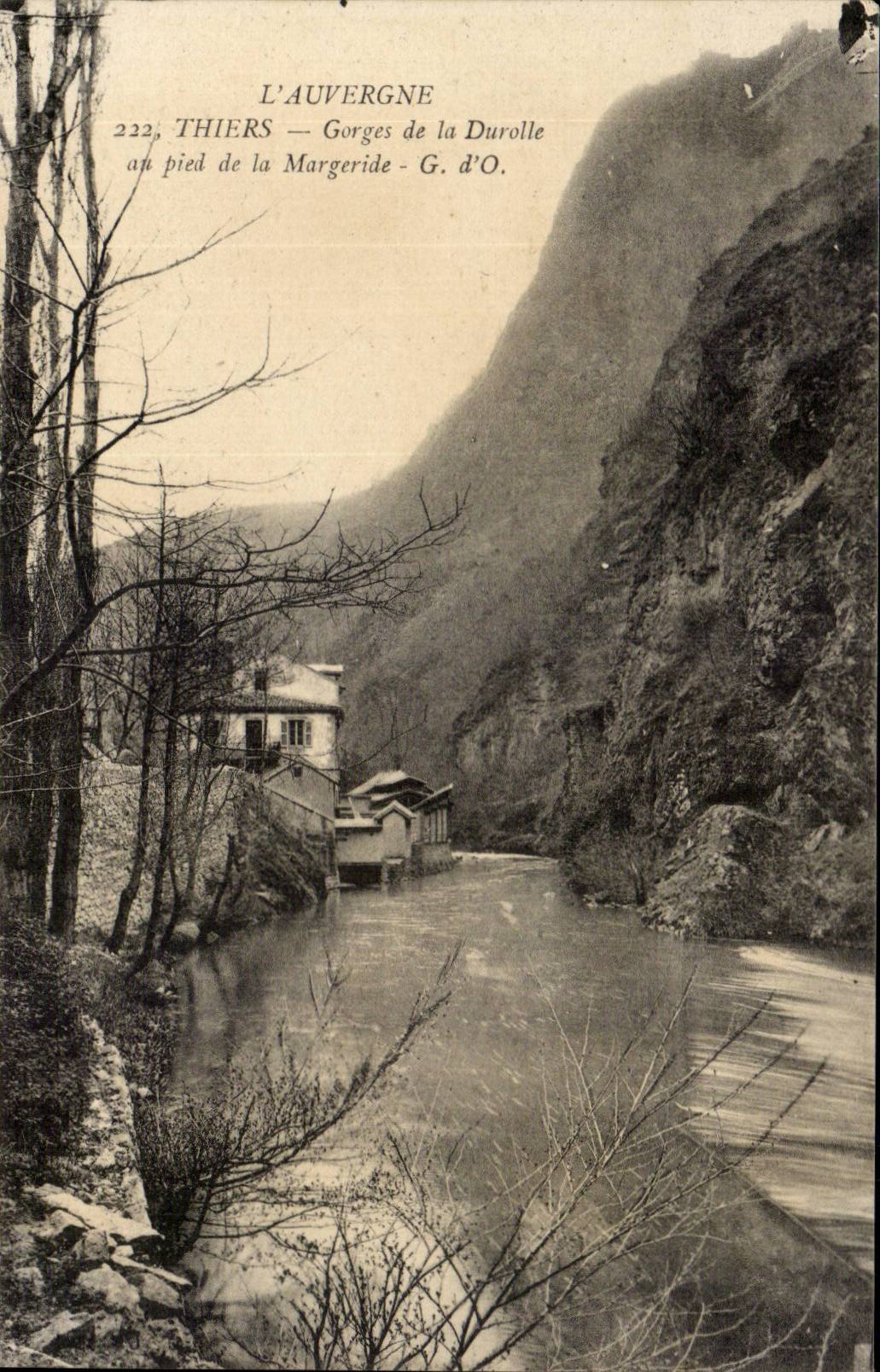 Thiers - Gorges de la Durolle au pied de a Margeride - CPA 