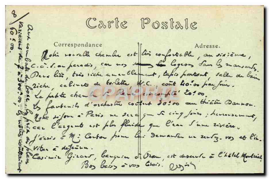 Chateauroux CPA Vue sur le pont neuf et les Grands pres — Rückseite