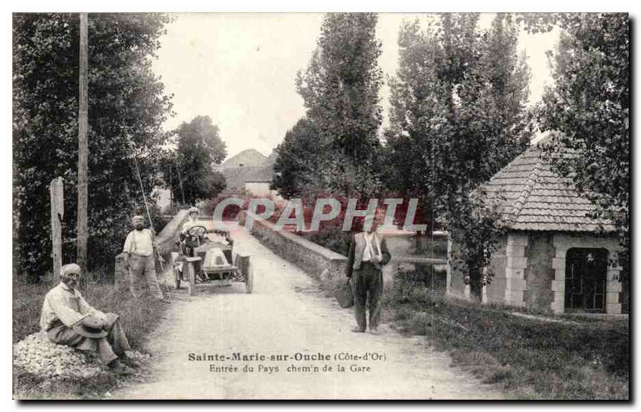 Sainte-Marie-sur-Ouche (Côte-d'Or) — Entrée du Pays, chemin de la Gare — éditeur LB Alfon
