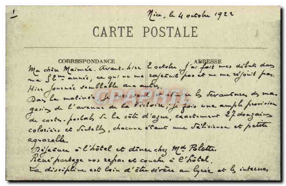 Gargilesse CPA la Creuse au dessus du pont noir — Rückseite