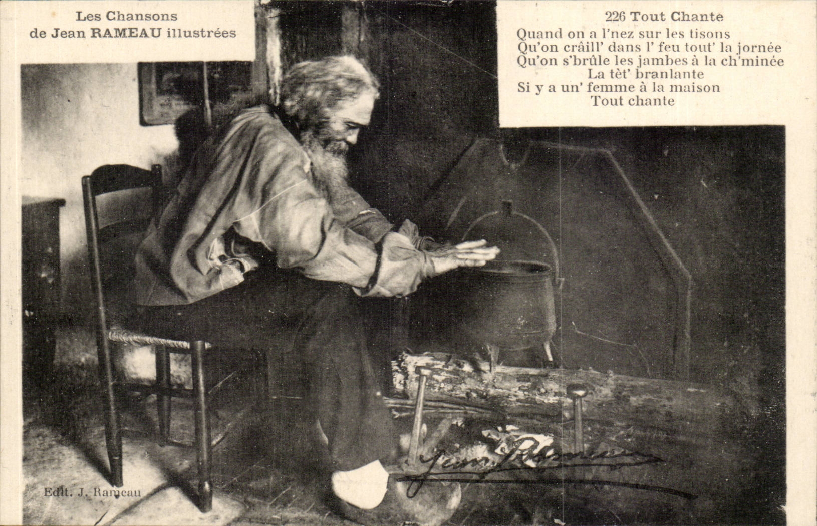 Les chansons de Jean Rameau Tout chante (folklore paysans) (fileuse)