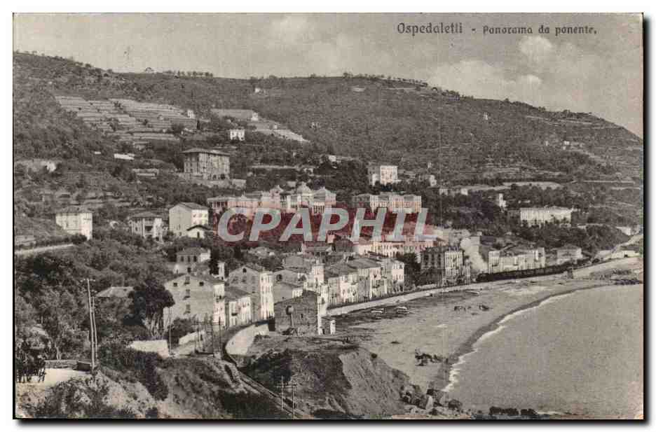 Italie Ospedaletti CPA Panorama a ponente