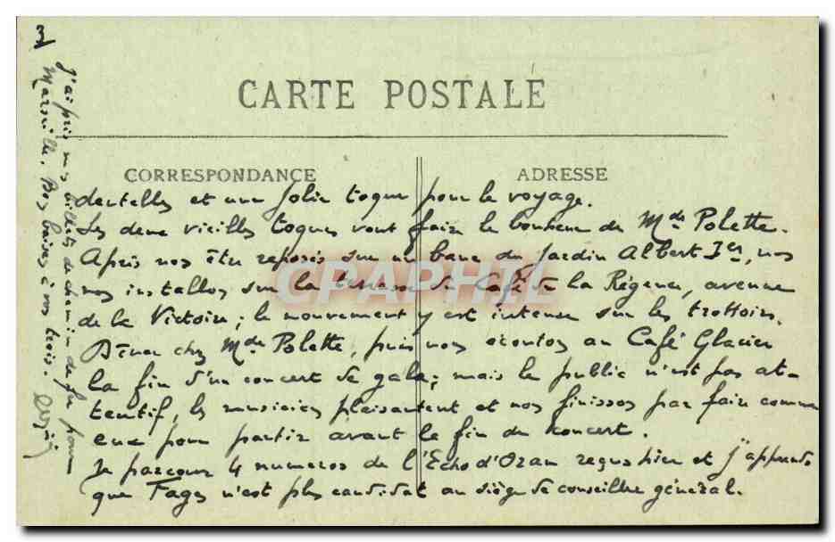 Les chansons de Jean Rameau illustrees Jeune fille berichonne CPA TOP — Rückseite