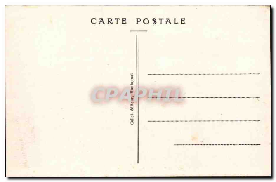 Montagnat CPA La ravarie Le vieux moulin — Rückseite