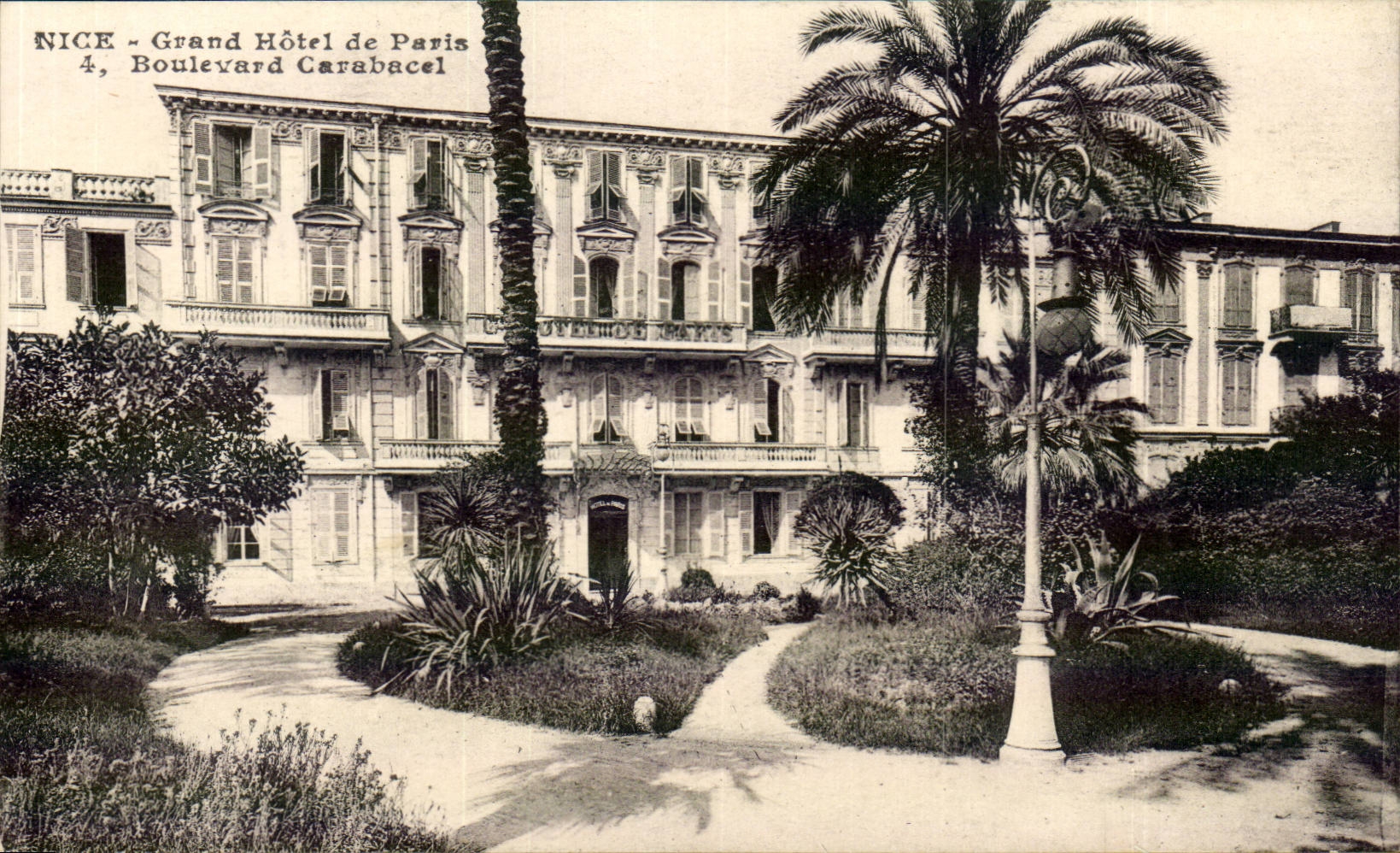 Nice CPA Grand hotel de Paris 4 boulevard Carabacel