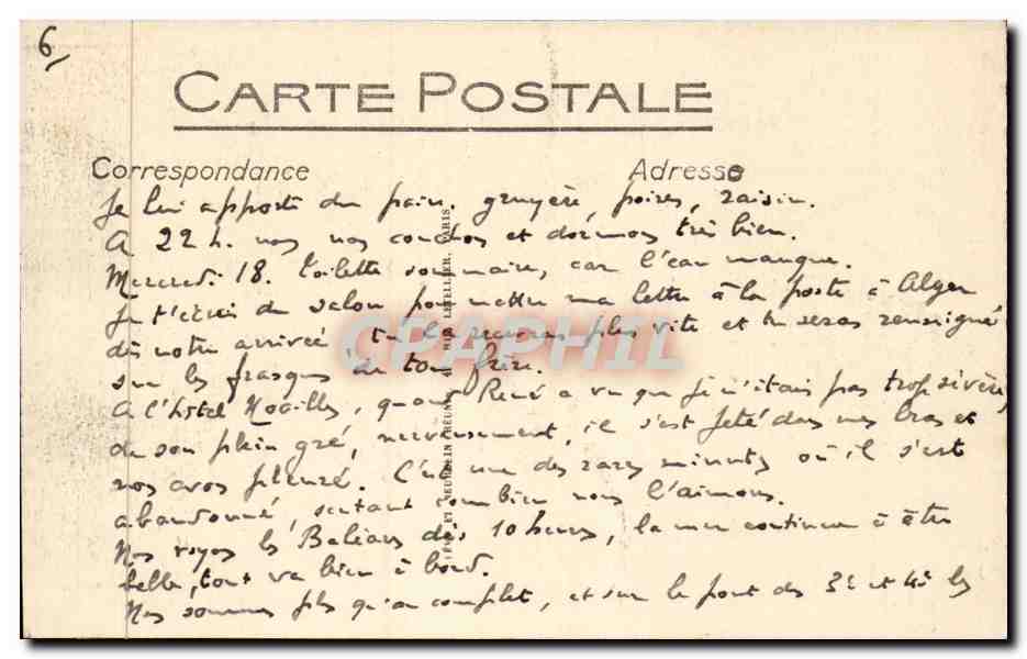 CPA Exposition coloniale de Marseille le palais des Beaux arts — Rückseite