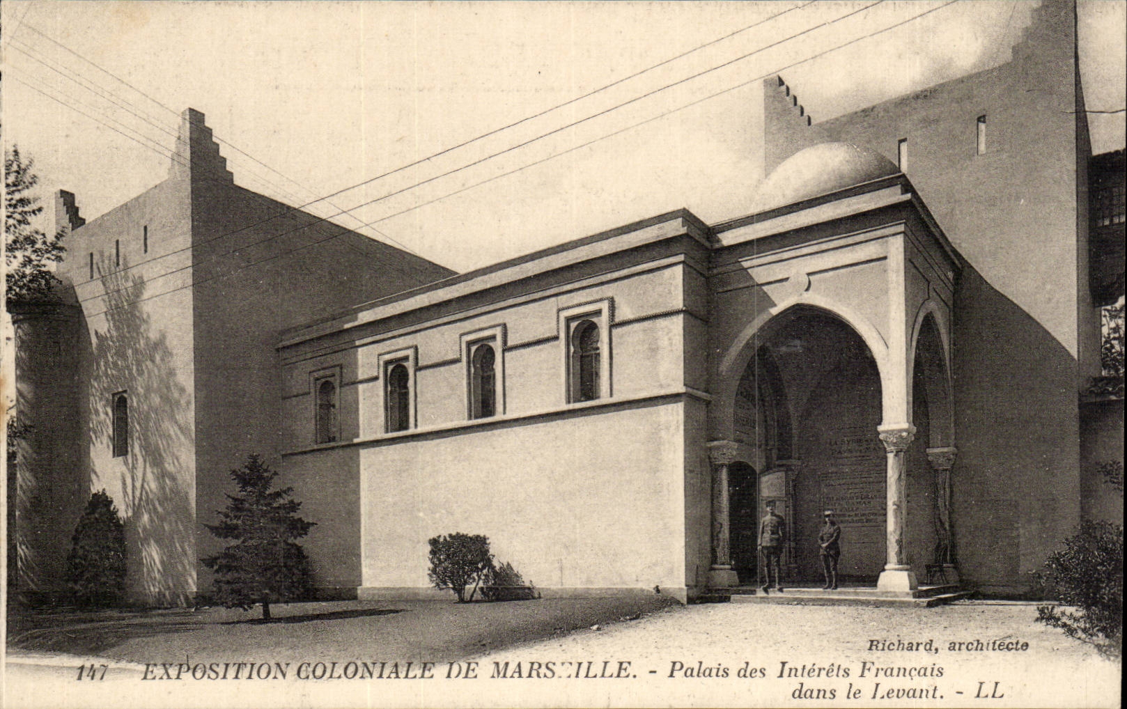 CPA Exposition coloniale de Marseille Palais des interets francais dans le Levant