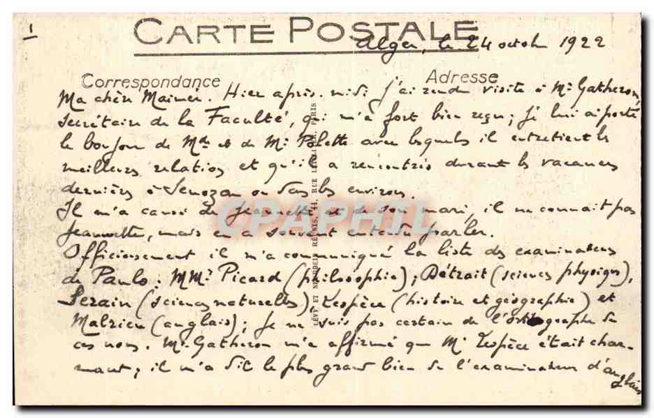 Exposition Coloniale de Marseille — Un coin des Attractions — LL — Rückseite