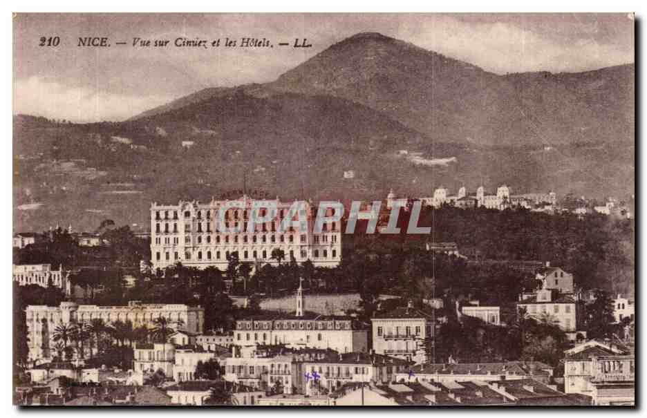 Nice CPA Vue sur Cimiez et les hotels