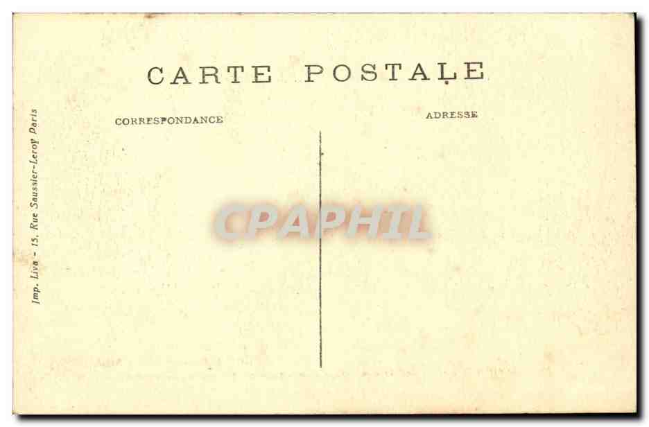 Chambly CPA Le chateau Hopital auxiliaire n°38 arrivee de blesses (croix rouge red cross militaria guerre) TOP — Rückseite