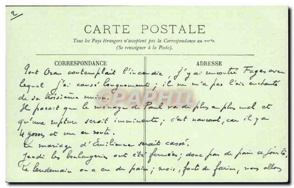 Paris CPA Quand meme de Mercie (statue) — Rückseite