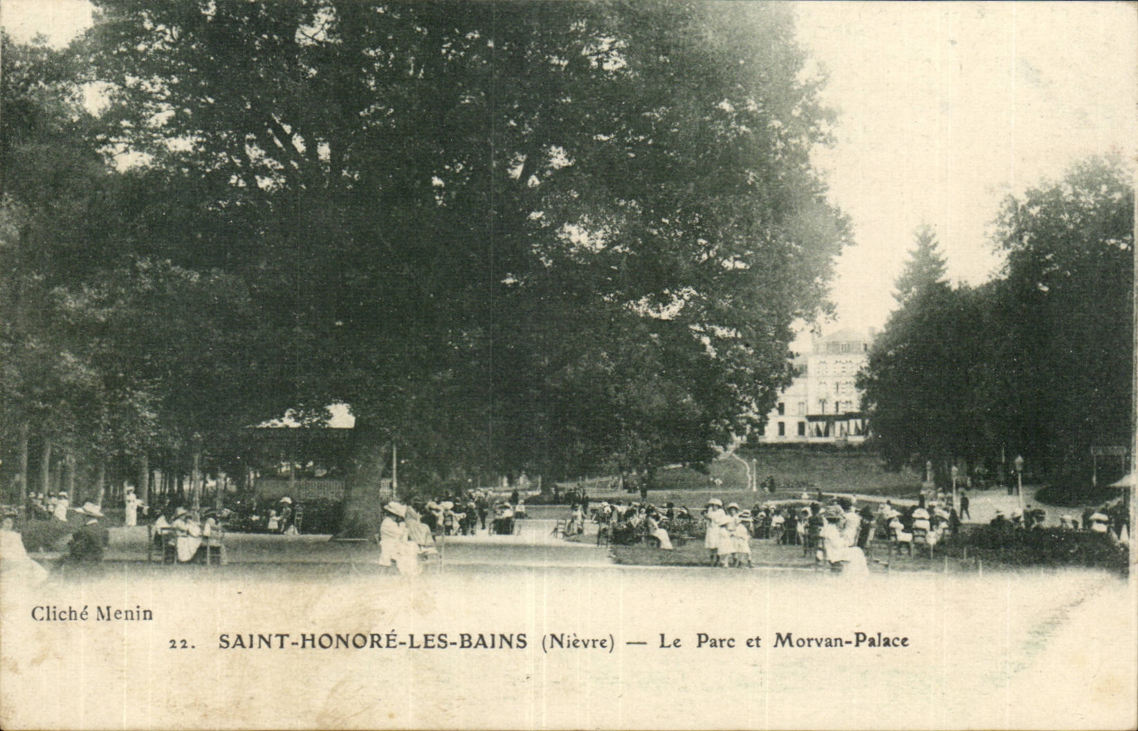 Saint Honore les Bains CPA Le parc et Morvan palace