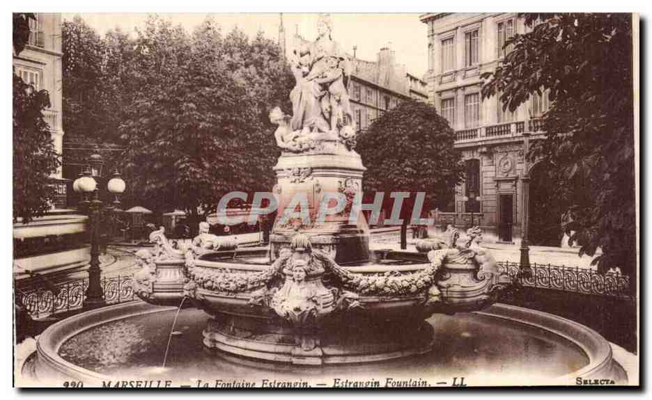Marseille CPA La fontaine Estrangin 