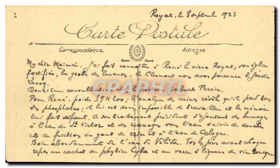 Marseille CPA Paquebot rentrant au port — Rückseite