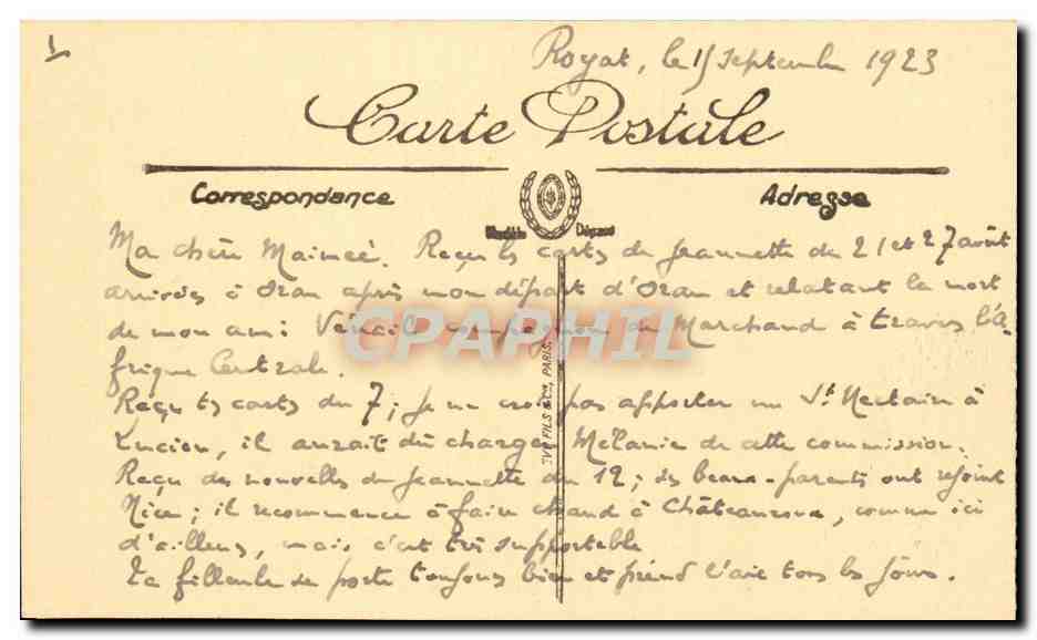 Marseille CPA Chateau d'if bati par Francois 1er qui servit de prison d'Etat — Rückseite